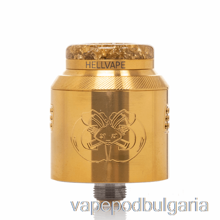 Vape 10000 Дръпки Hellvape Drop Dead 2 24mm Rda Gold